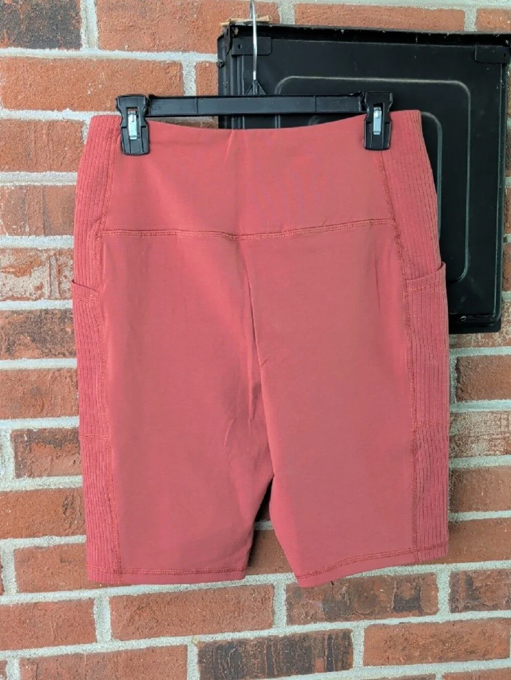 Cato Lifestyle High Rise Marsala Ribbed Bike Shorts Size L